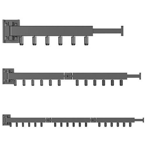 Collapsible Clothes Airer Wall Mounted Drying Rack Space Saver Hanger Laundry eBay