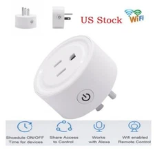 10A US Plug Smart Socket WiFi Outlet Switch Smart Plug for Echo Alexa Google