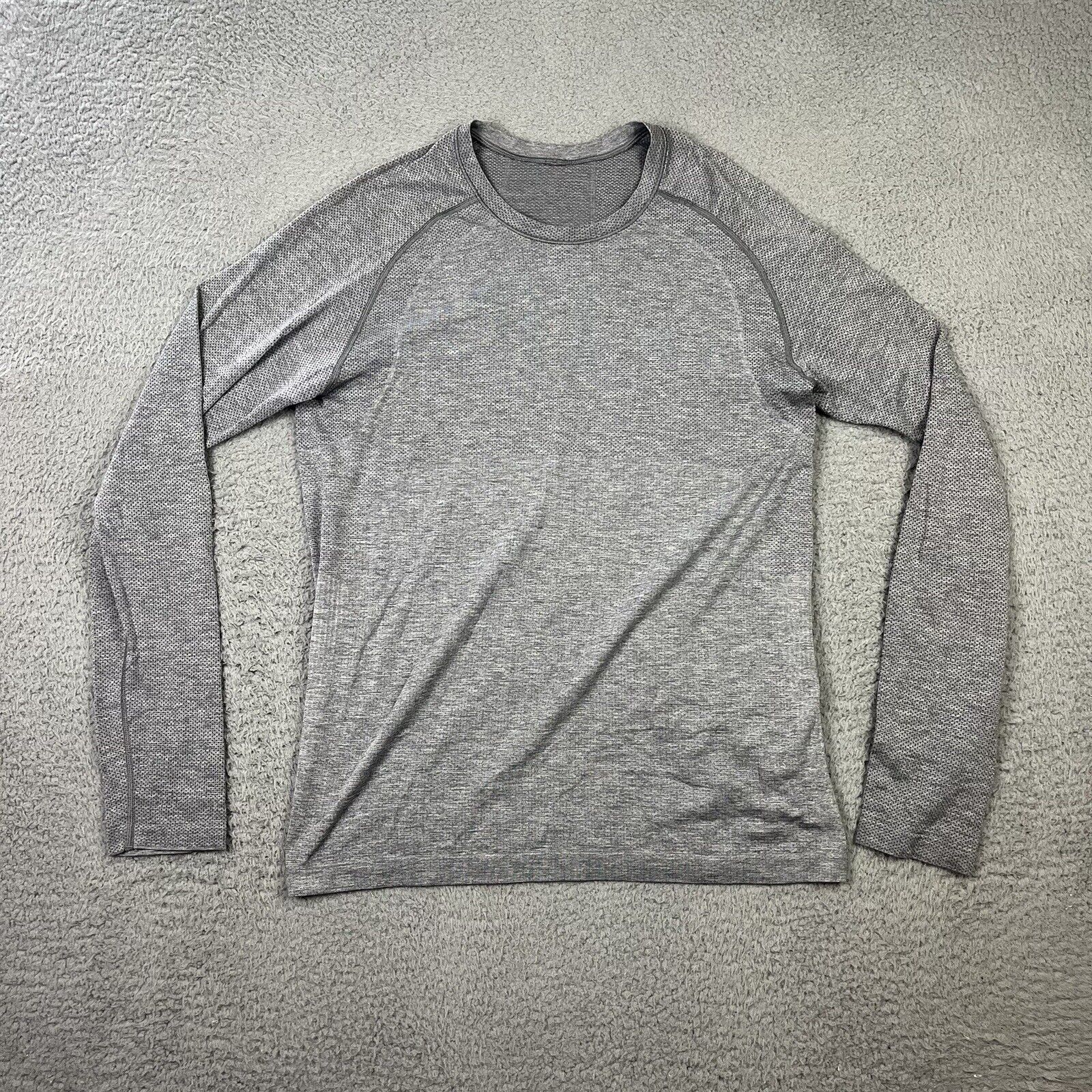 Lululemon Shirt Mens Small Gray Long Sleeve Metal… - image 1