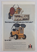 Cub Cadet IH Lawn and Graden Tractor - 9x6.5" 1969 Vintage Print Ad