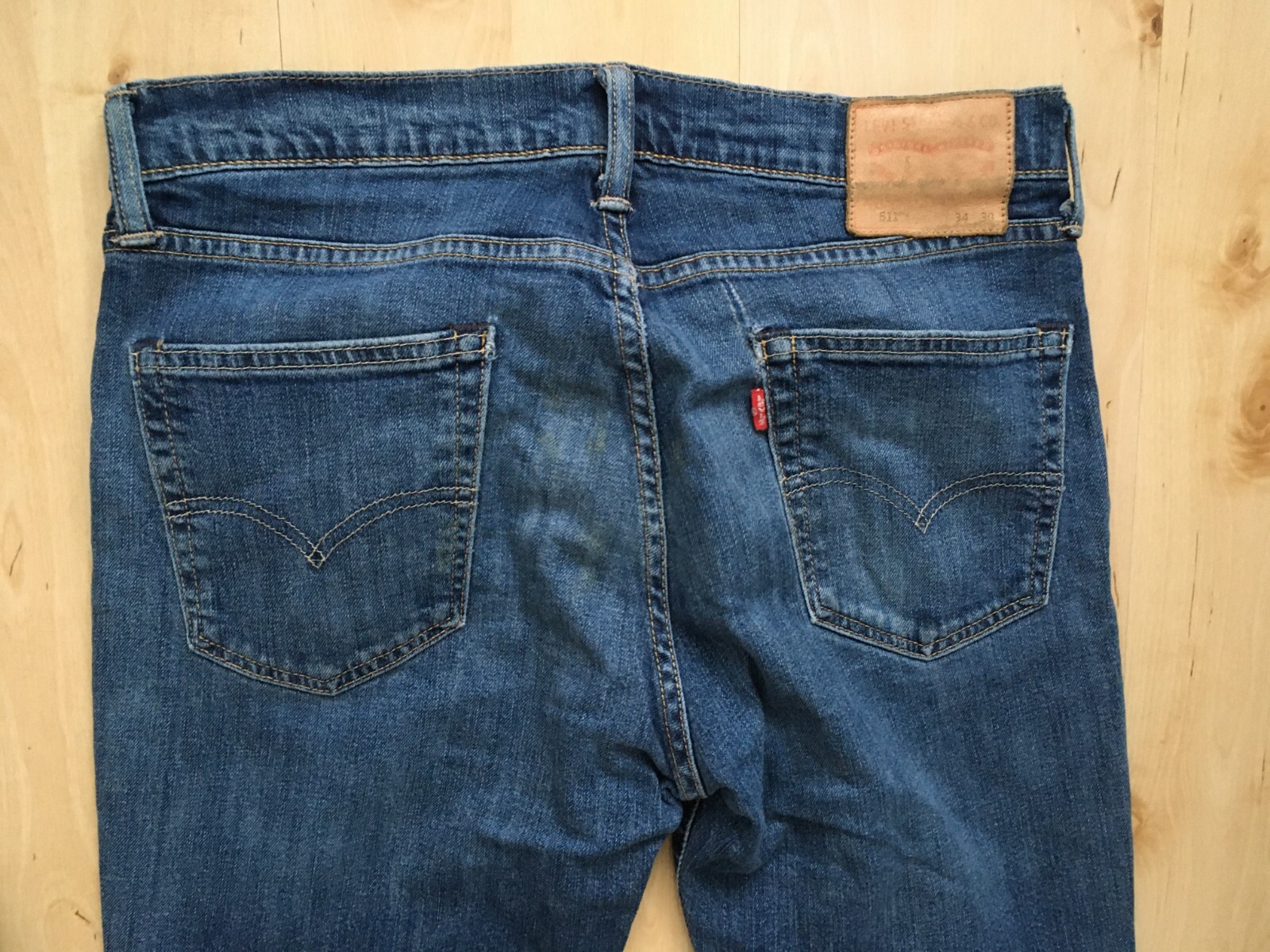 LEVI'S 511 MENS W34 L30 SLIM FIT ZIP FLY DENIM JEANS eBay