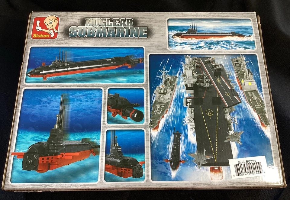 Sluban Nuclear Submarine Model Set M38-B0391 1:350 Scale 193pcs NEW - Image 4 of 4