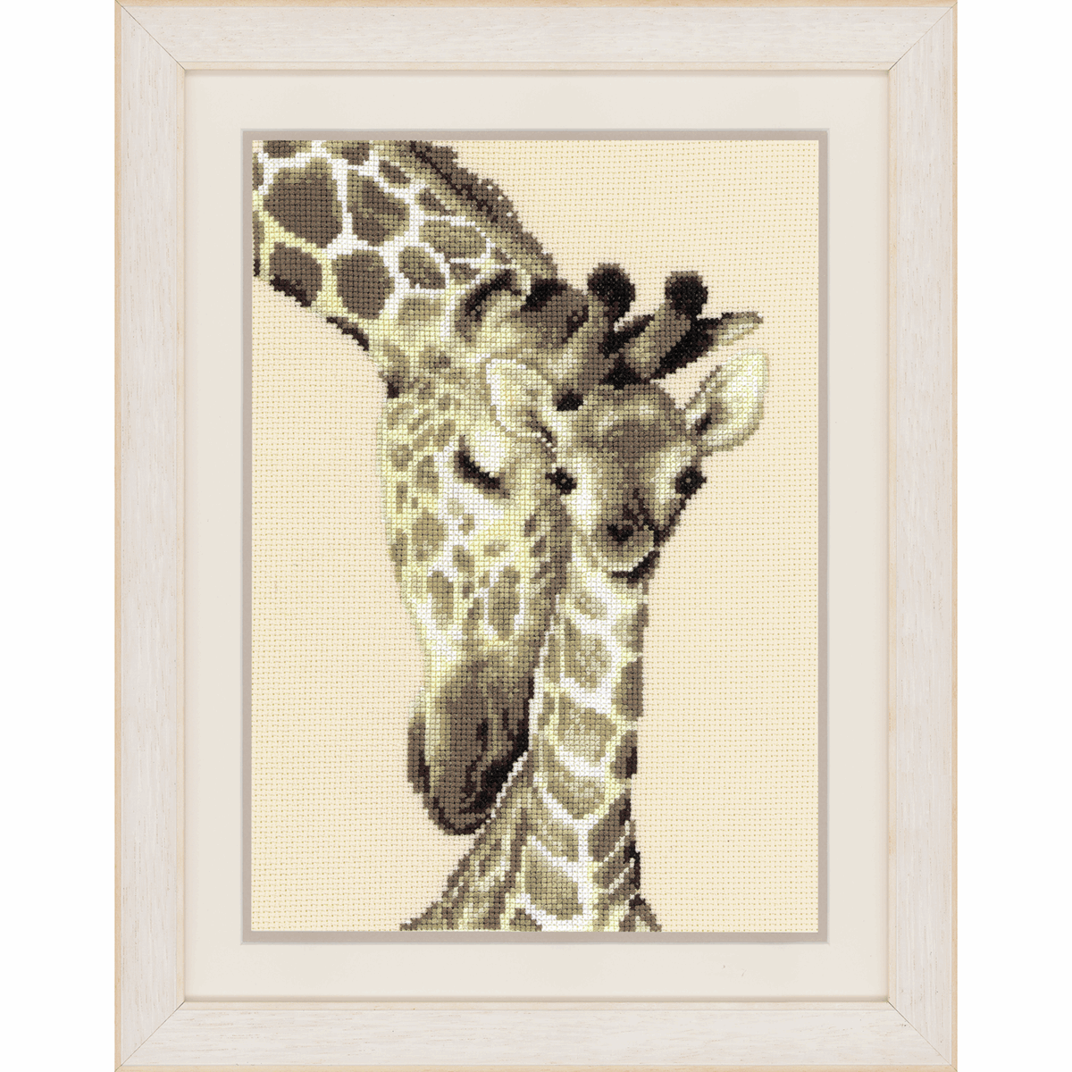 Vervaco Counted Cross Stitch Kit: Giraffe Family
