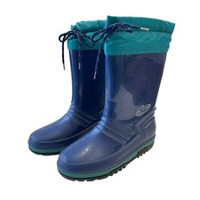 Vintage LaCrosse Winter Snow Boots Insulated Waterproof Blue Teal Kids Size 5