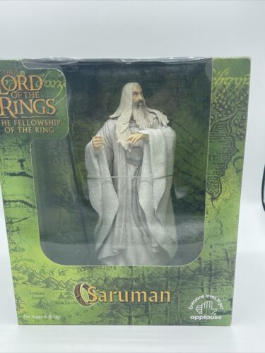 Lord Of The Rings Fellowship of the Ring SARUMAN Action Fig MINT Applause 2001  - Picture 1 of 17