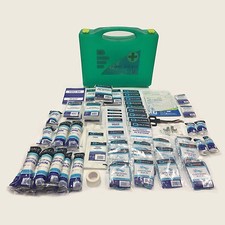 LARGE MEDICAL OFFICE HOME WORKSHOP ESSENTIAL BSI DELUXE PREMIER FIRST AID KIT