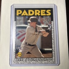 JAKE CRONENWORTH /70 TOPPS 1986 86 RETRO PLATINUM ANNIVERSARY RC PADRES #43 2021