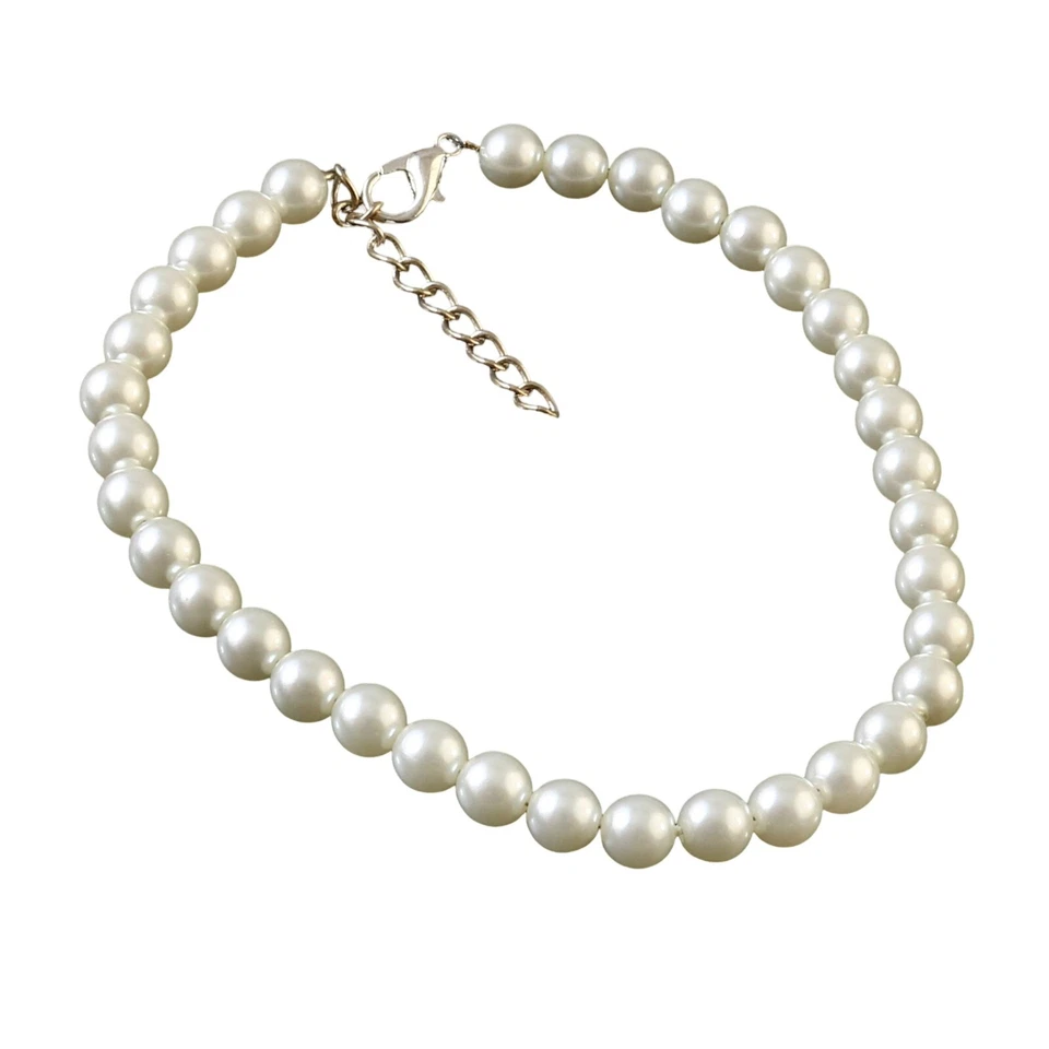 AAA Top Qualität Perle Rund Kugeln Weiß Acryl Perlen , Harz Runde Perle Perlen - Bild 3 von 4