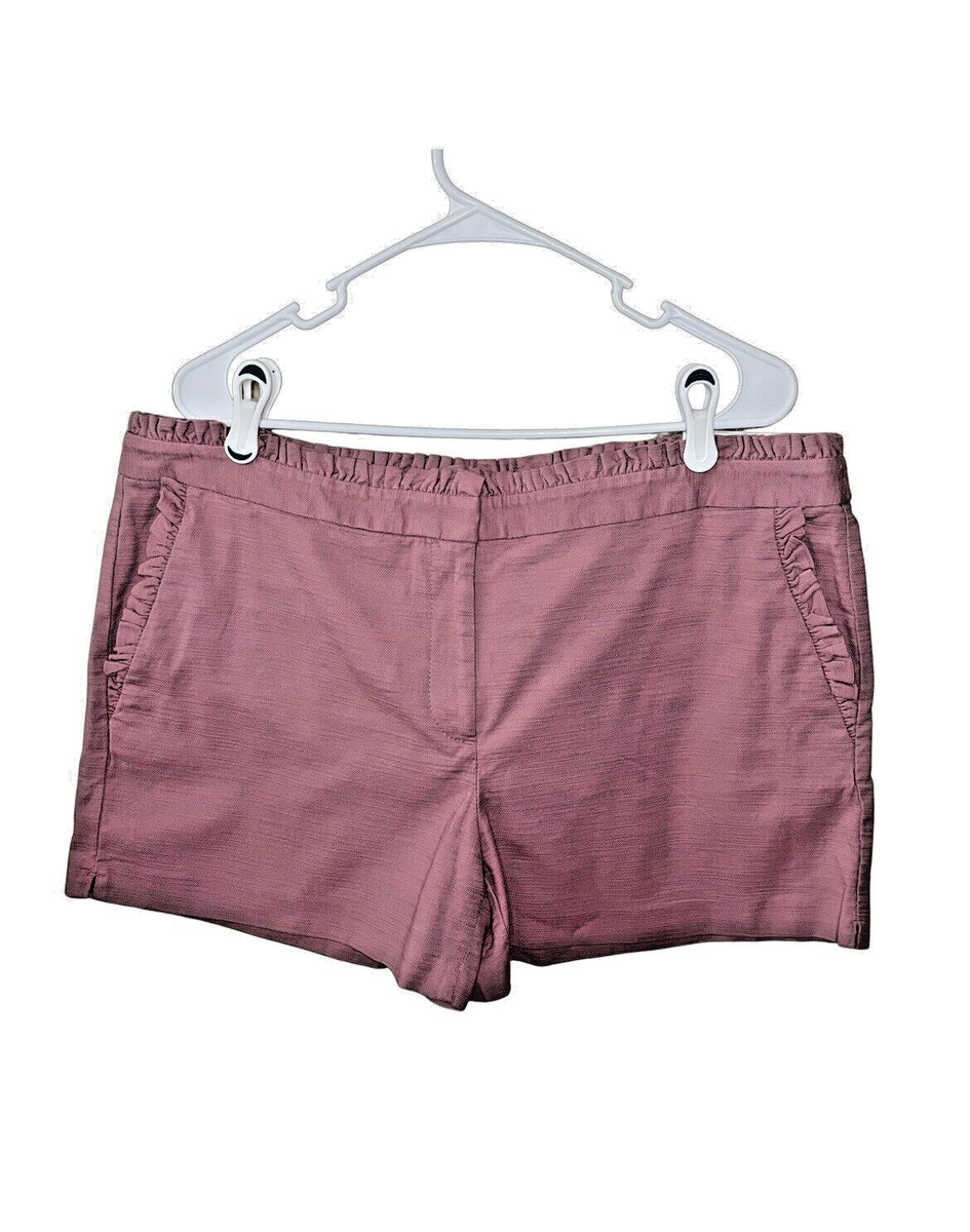 Ann Taylor Loft Outlet Bunched 4” Shorts Rose Pink Women Plus Size