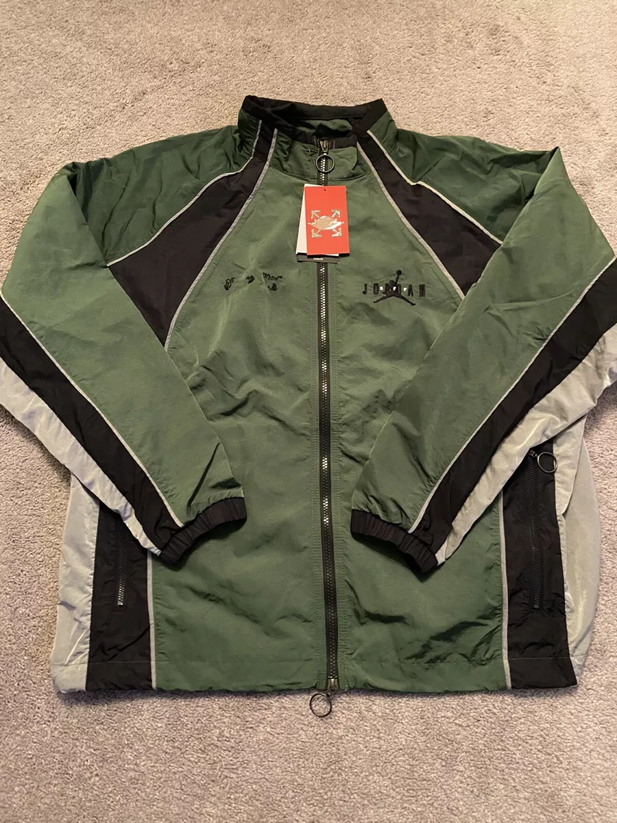 Nike Jordan x Off-White Track Jacket Men's L Green / Black CV3502-361