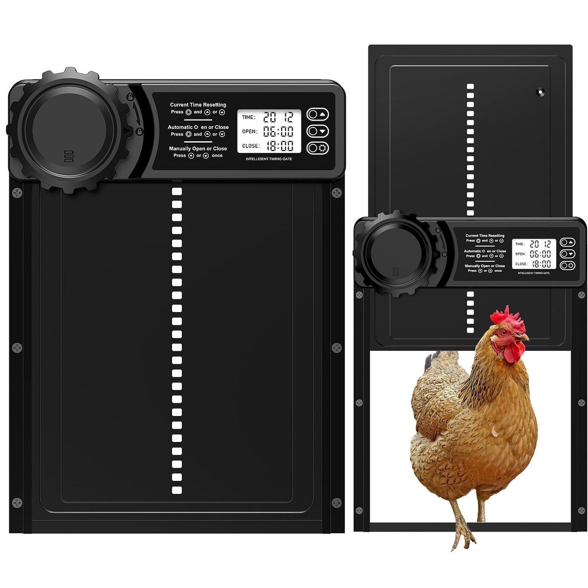 Porte de poulailler automatique solaire à télécommande CHAMUTY – La