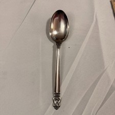 Royal Danish International Sterling Silver 8.5" Tablespoon Serving Spoon Royal Danish International Sterling Silver 8.5" Tablespoon Serving Spoon - Image 1