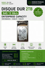 Disque Dur Dell 0XY986 XY986 ST2000NX0273 2TB 7200U/Min 128MB SAS-3 2.5"