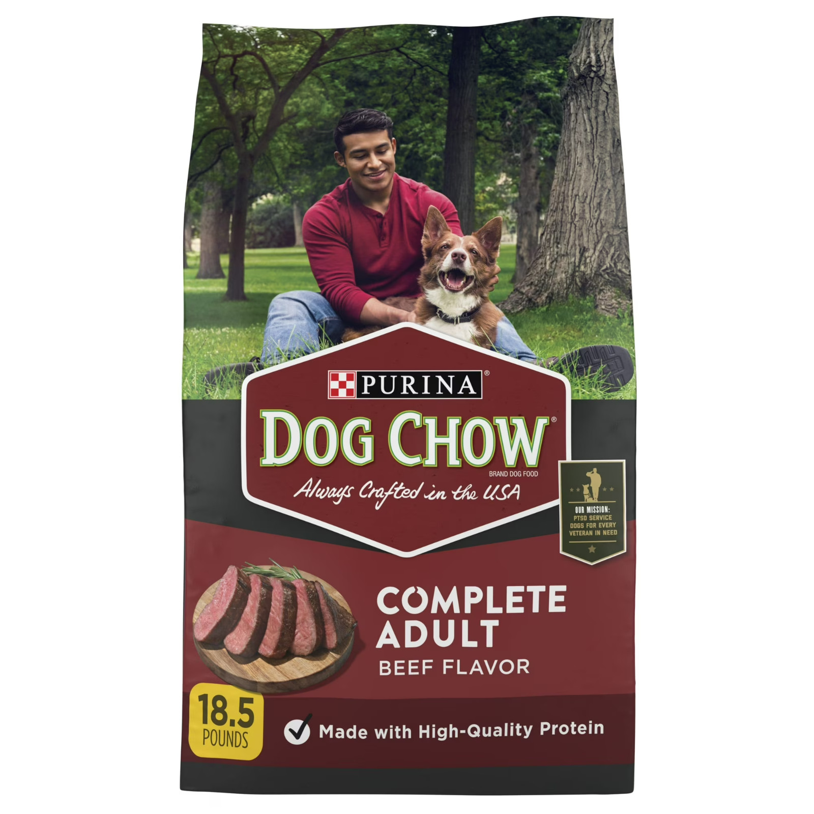 For Adult Dogs, Kibble Beef Flavor