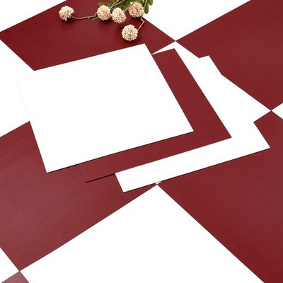 Alow Peel and Stick Floor Tile,Vinyl Flooring Red Checkered White 
