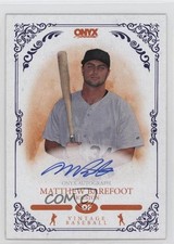 2022 Onyx Vintage Auto Blue Ink Matthew Barefoot #VAMB Auto 0q4x