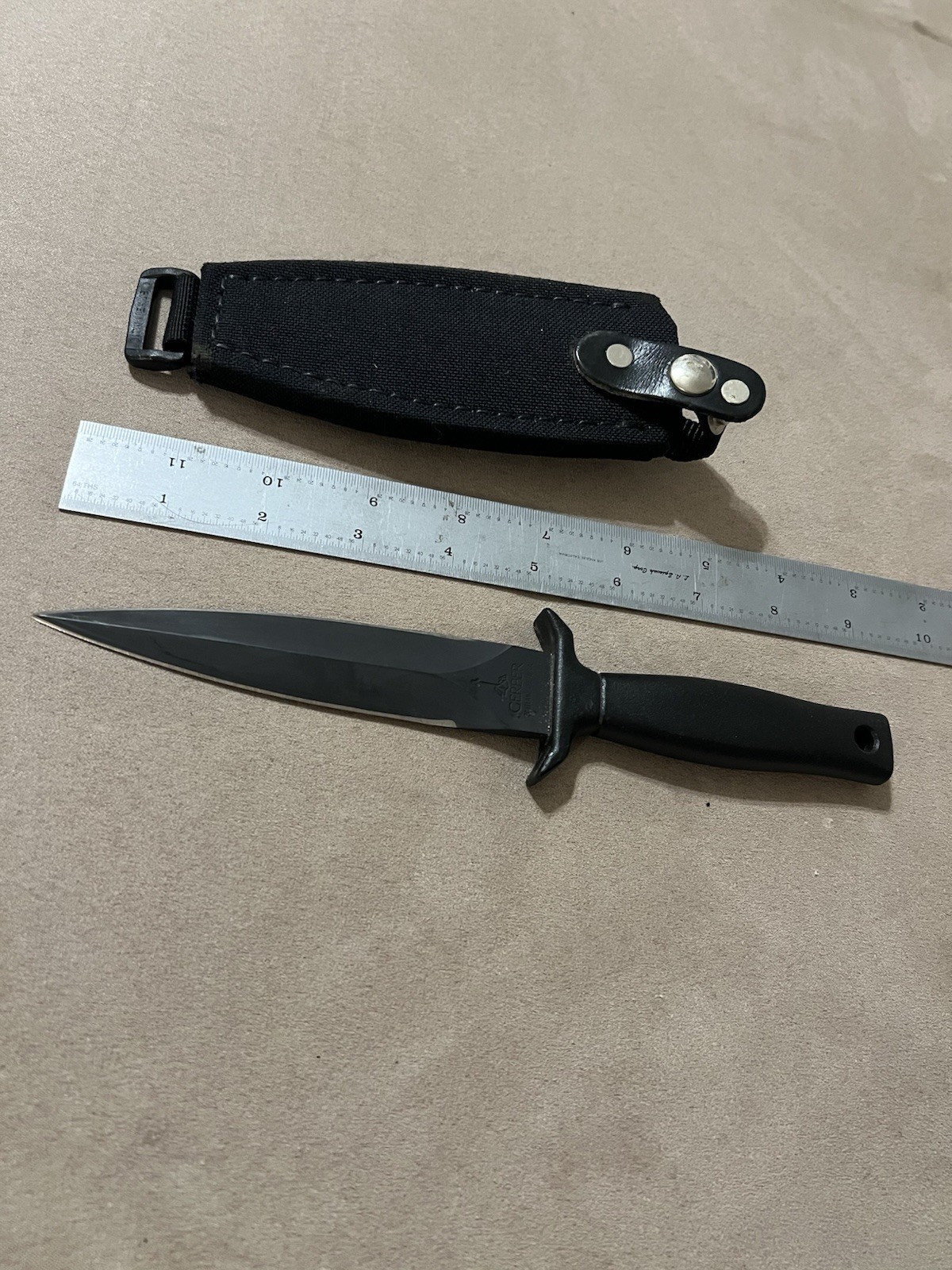 Scarce Factory Black Blade Gerber MKI Knife MK1 MK 1 MK I Mark I Original Sheath