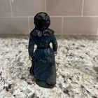 Vintage 2pc Cast Iron Amish Couple Man & Woman Paint Wear 4-3/4” Tall — photo 5