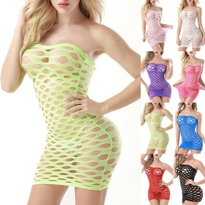 Mode Neu Frauen Dessous Kleid Nachtwäsche Polyester Strumpf Unterwäsche