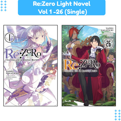 Re:Zero Starting Life in Another World Vol. 1-26 Single Light Novel English New