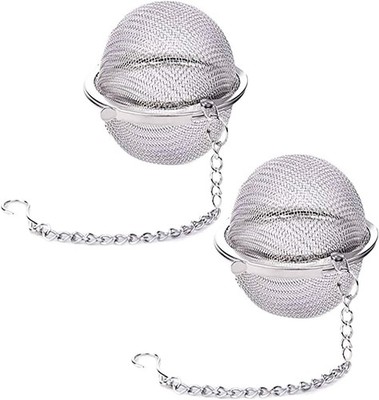 Tea Ball Strainer - 2 Pcs Stainless Steel, Balls, 2.1 Inch Silver 