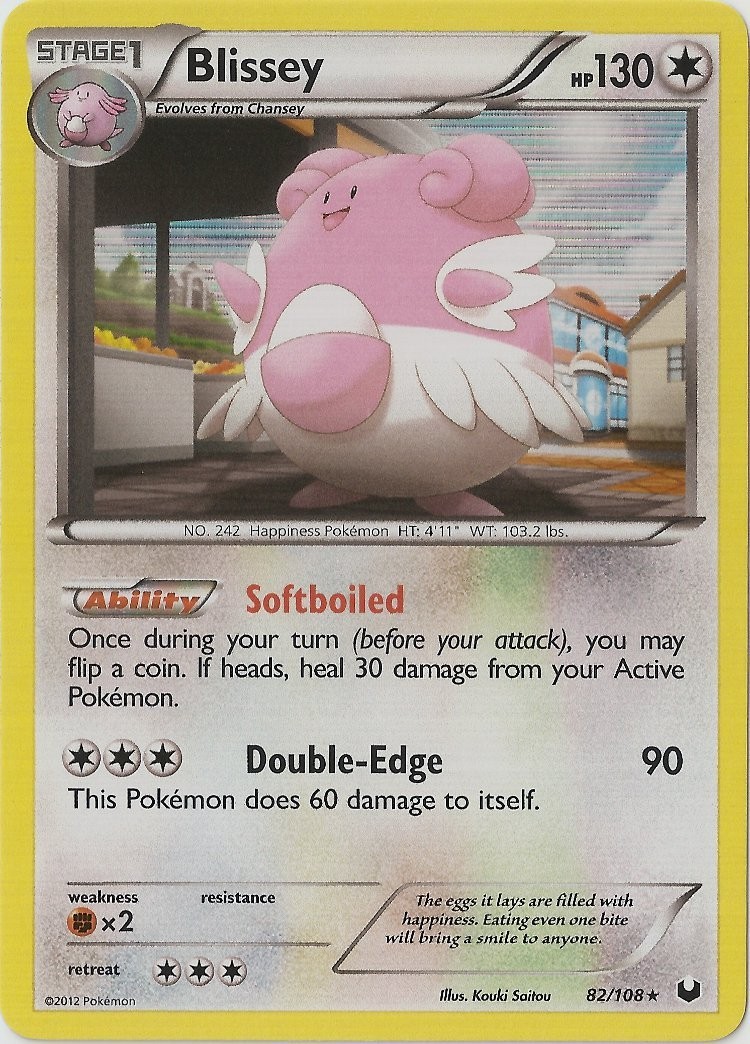 Blissey - 82/108 - Holo Rare - Lightly Played