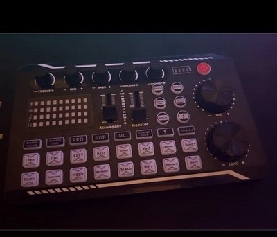 Live-Soundkarte Audioschnittstelle für Streaming mit DJ-Mixer und Voice Changer