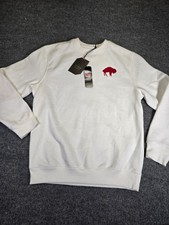 Antigua Buffalo Bills Mens S White Classic Logo Victory Long Sleeve Sweatshirt