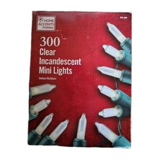 Home Accents Holiday 300 Clear Incandescent Mini Lights Indoor/Outdoor 68ft