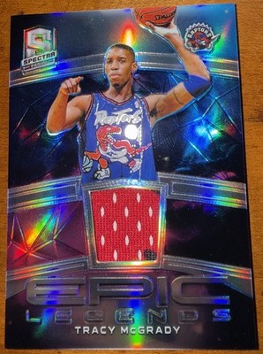 2018 Panini Spectra Epic Legends Game Worn Patch Tracy McGrady 1/1 Nebula