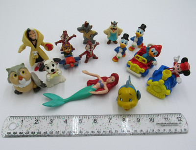 Walt Disney Classic Mini Toys PVC Figures Lot of 16 Cake Topper VTG 1990s 