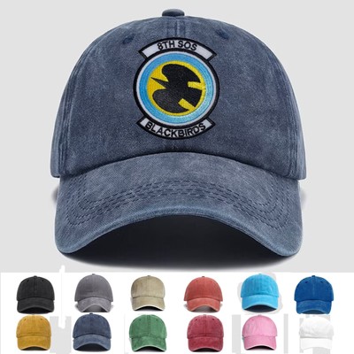 Custom Embroidered USAF 8th SOS Special Operation Sq Blackbirds, Trucker Hat