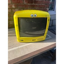 Emerson SpongeBob SquarePants 13" CRT TV SB313 Yellow Vintage Parts Only
