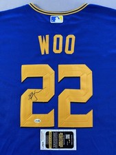 SEATTLE MARINERS- BRYAN WOO AUTOGRAPH #22 CITY CONNECT NIKE JERSEY JSA CL60591