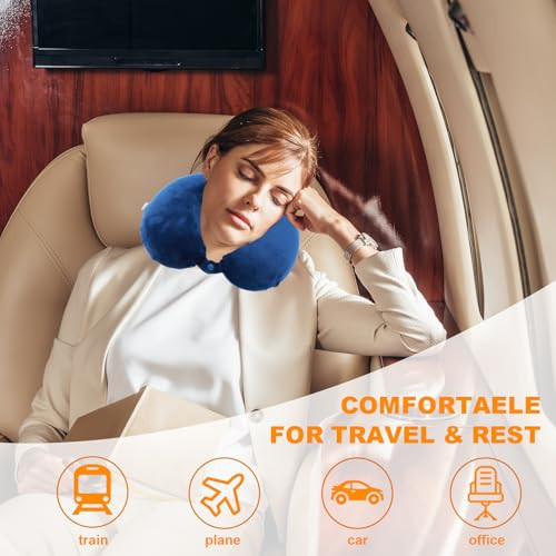 Travel Pillow,100% Pure Memory Foam U Shaped Neck Pillow,Super Lightweight