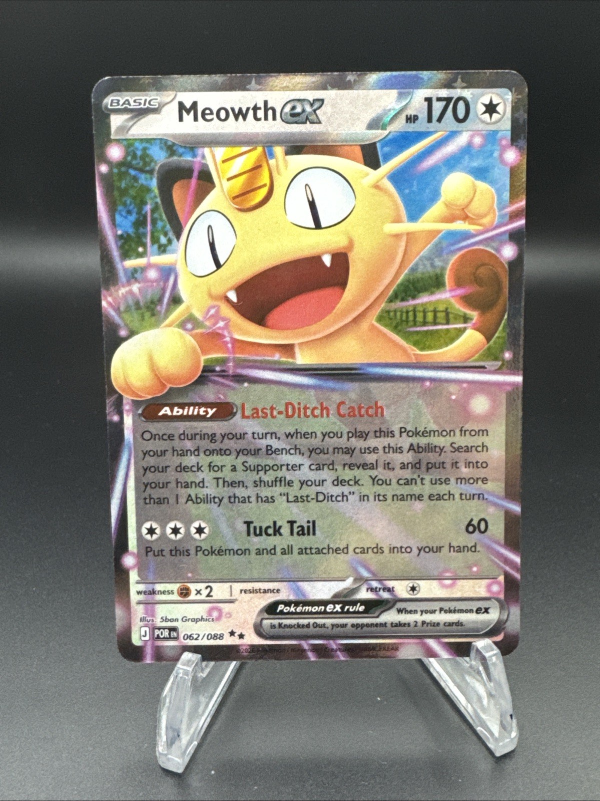 Pokémon TCG Perfect Order: Meowth EX 062/088