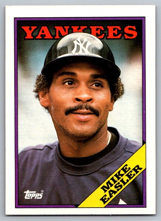 1988 Topps Mike Easler #741 New York Yankees