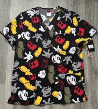 NWT Women  s Small Disney Mickey Mouse Scrub Top