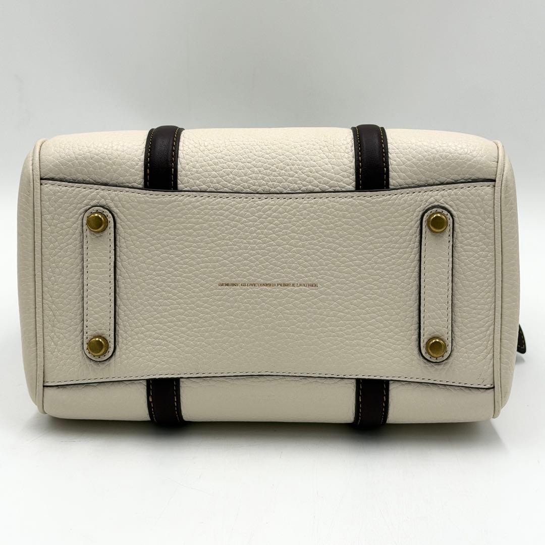Authentic Used COACH Ruby Mini Boston Bag in Whit… - image 8