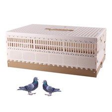 Plastic Folding Pigeon Cage, Portable Pet Bird Travel Cage Carrier Pigeon