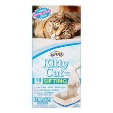 Alfa Pet Kitty Cat Elastic Sifting Extra Giant Litter Box Liners, 10 Count