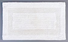 Bath Mat 17"x24",Cotton Reversible Bathroom Rug Ultra Soft Plush Bath Rugs Wa...
