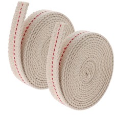  2 Rolls Kerosene Lamp Wick Cotton for Hurricane Lanterns Flat Oil