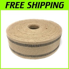 72 Yds Black Stripe Jute Webbing for Upholstery