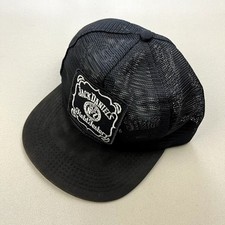 Vintage Jack Daniels Hat Snapback Trucker Black Whiskey No. 7 Field Tester 80s