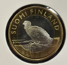 Finland 5€ 2014 White-tailed Eagle Bird KM#209 Bimetal BU B2939