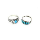 Carolyn Pollack Sterling Turquoise Rings Bracelets Necklace Lot of 7 #S5409-5 — photo 9