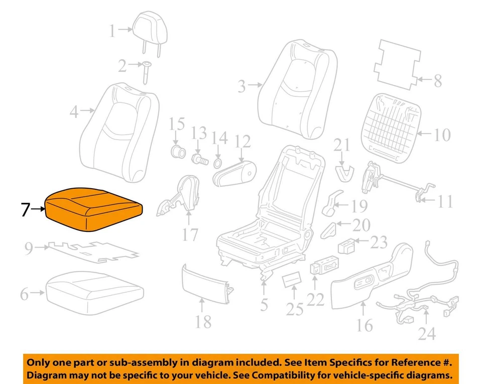 SE ADAPTA A CHEVROLET HHR 2009-2010 CUBIERTA ASM D/ASIENTO CUSH *LT 25972181 - NUEVO OEM Foto 2 de 3