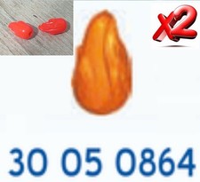 PLAYMOBIL X2 FLAMMEN FEUER FLAMME 30050864 REF 70917 FEUER FEUERWEHR FEUERWEHR