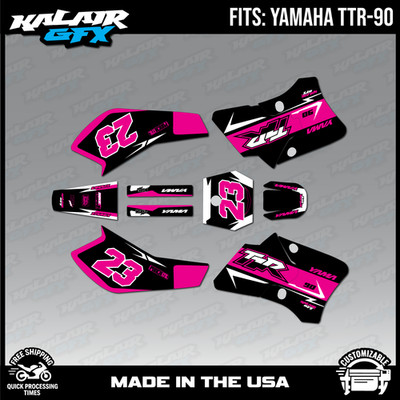 Graphics Kit for Yamaha TTR90 (2000-2008) TTR 90 Evader Series - Magenta